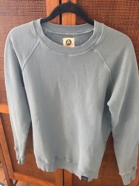 American Giant Dusty Blue Crewneck Sweatshirt Women Small